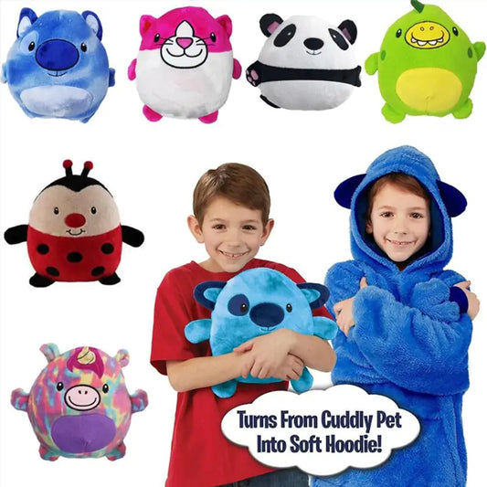 Kids hoodie blanket